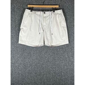 Chubbies Everywear Shorts Mens XXL Tan Khaki Elastic Waist Rope Drawstring 6in